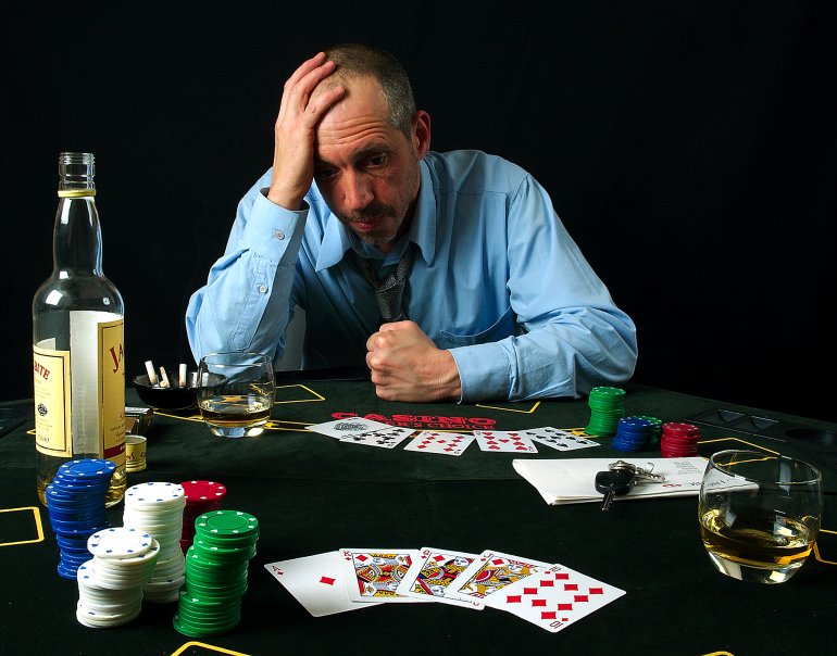gambler in dispair